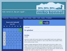 Tablet Screenshot of mikokennel.cz